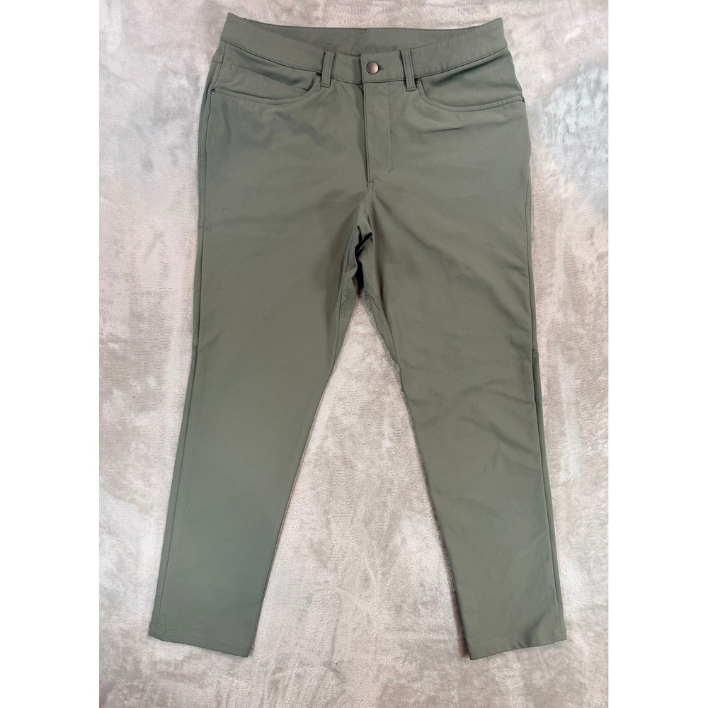 Lululemon Mens ABC Slim Pant Trouser Olive Green Size 32x29